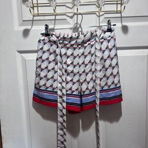 Forever 21 Grey Bermuda Shorts with Geometric Pattern